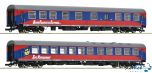 2-teiliges Set BTE Personenwagen Bdomsb und Speisewagen WRm Ep. VI