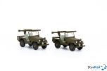  2-teiliges Set mit Willys Jeep M38A1 PAK58 Panzer Abwehr