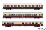 3-teiliges Set TEE-Wagen Helvetia 1. Klasse DB Ep. IV