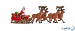 Weihnachtsmann mit Schlitten