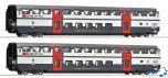 2-teiliges Set 1: Doppelstockwagen SBB IC 2000 2. Klasse Ep. V-VI