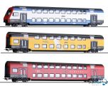 3-teiliges Set Doppelstockwagen Verbundzug S-Bahn Zürich Ep. V-VI