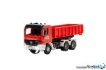 CarMotion Feuerwehr Mercedes Benz ACTROS 3-achs mit Abrollcontainer und Rundumleuchten