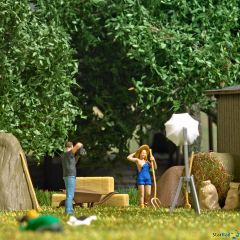 Action Set: Model mit Heugabel