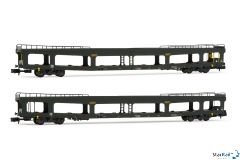 2-teiliges Set Autotransportwagen SNCF DD DEV 66 Ep. IV