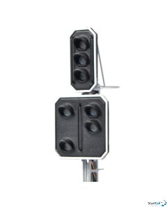 Schweizer Haupt- und Vorsignal mit LEDs (z.B. als Einfahrsignal)