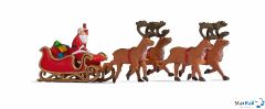 Weihnachtsmann mit Schlitten 