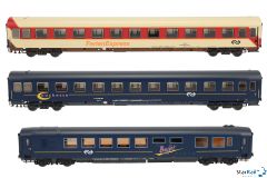 3-teiliges Set Schlafwagen und Speisewagen ex Ferien Express Ep. V