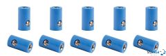10x Muffen blau