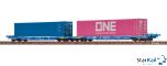 Containerwagen VTG Sffggmrrss36 mit 40 ft-Containern "ONE" Ep. VI