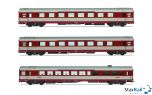 3-teiliges Set 1: Personenwagen SNCF Gran Confort A8u, A8tu, A4Dtux TEE "Le Kléber" Ep. IV