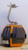 Gondel Omega IV Umlaufkabine orange