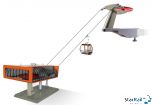 D-Line Spielset Umlaufseilbahn grau/orange 1:32