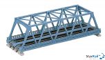 Kastenbrücke zweigleisig blau 248 mm WS248T