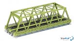 Kastenbrücke zweigleisig grün 248 mm WS248T
