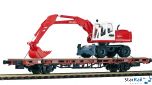 Niederbordwagen mit ATLAS Radbagger Fertigmodell