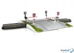 Vollautomatischer Bahnübergang
