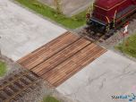 Bahnübergang Holzbohlen