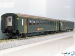 2-teiliges Set SBB Einheitswagen I Ep. IV-V AC-Achsen