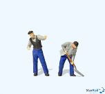 Lokführer und Heizer RhB