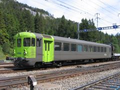 Autozug-Steuerwagen BLS Bt 947 in grau/grün Ep. VI