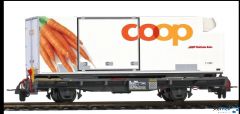  RhB Lb-v 7881 Containerwagen 'Coop' Karotte