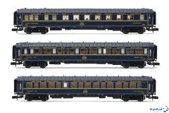 3-teiliges Set 2 Schlafwagen und Speisewagen „Train Bleu” Ep. III