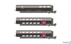 3-teiliges Ergänzugsset SNCF TGV Duplex 1. Klasse und Bar Ep. VI