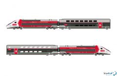 4-teiliges Set TGV Euroduplex Lyria Ep. VI Analog