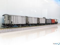 6-teiliges Güterwagenset 125 Jahre Gotthardbahn verschiedene Bahngesellschaften Ep. I-II