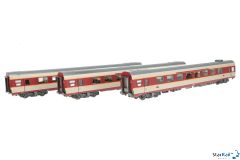 3-teiliges Set Personenwagen SNCF Grand Confort  "Étendard Aquitaine" Ep. IV
