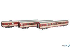 3-teiliges Set Personenwagen SNCF Grand Confort  "Étendard Aquitaine" Ep. IV