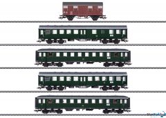 5-teiliges Set Personenzug mit Güterwagen DB Ep. III