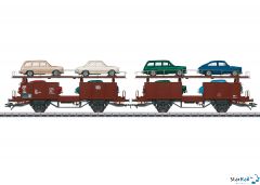 2-teiliges Set Autotransportwagen DB Laaes beldaden mit VW