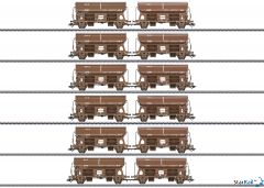 12-teiliges Set DSB Schwenkdachwagen