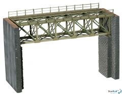 Stahlbrücke mit Brückenköpfen