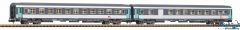 2-teiliges Set Personenwagen SNCF Corail Abteilwagen B und BD Ep. VI