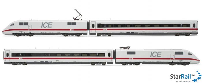 U-Bahn Modell 1:64 - 4-teiliges Set Aus Legierung & Kunststoff